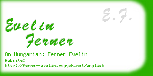 evelin ferner business card